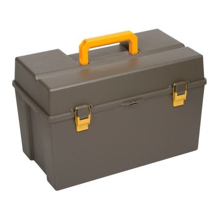 Plano Plano Molding 701-001 Toolbox with Tray 21-5/16inL x 12-1/2inW x 13-1/2inH Gray 701001